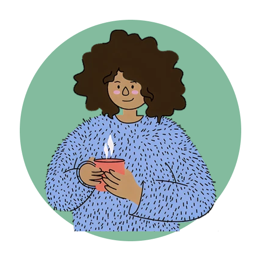 Illustration depicting one character.
